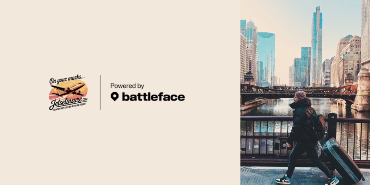 Jetsetinsure travel insurance powered by battleface.